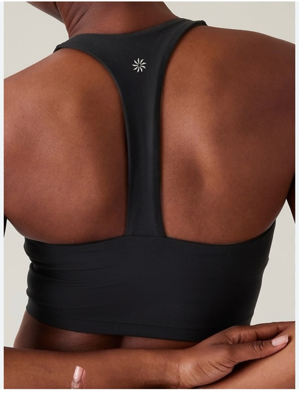 Athleta Black Racerback Sports Bra